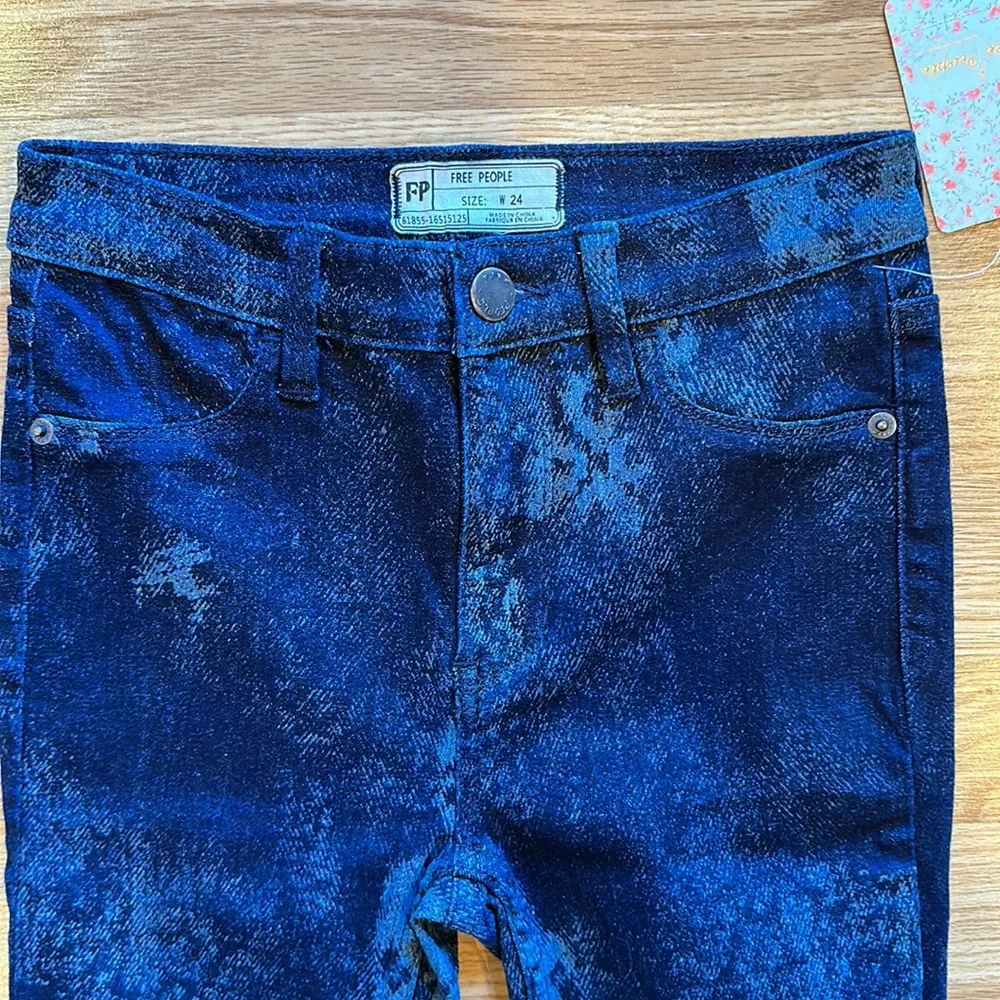 Free People dark wash combo jeans